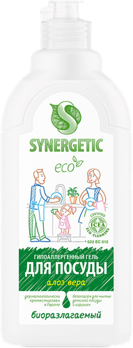 

Гель для мытья посуды Synergetic Алоэ биоразлагаемый 500 мл, крышка в ассортименте