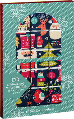 

Шоколад молочный Монетный двор новогодний набор, упаковка в ассортименте, 75 г