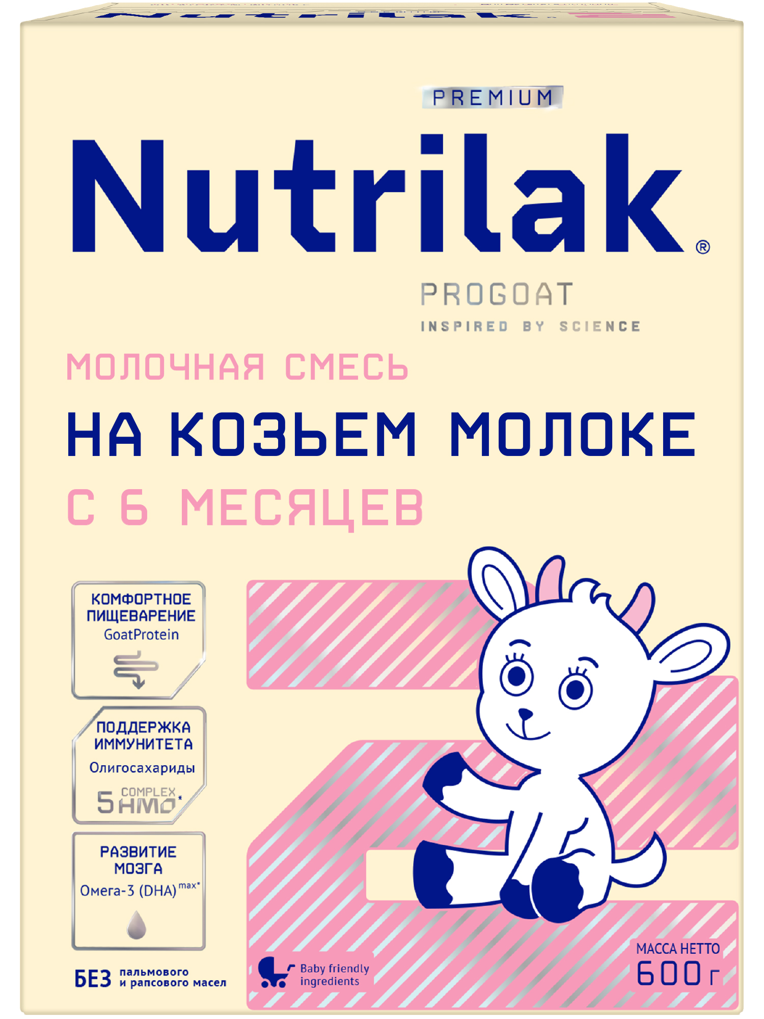

Смесь Nutrilak Premium 2 на козьем молоке 600 г