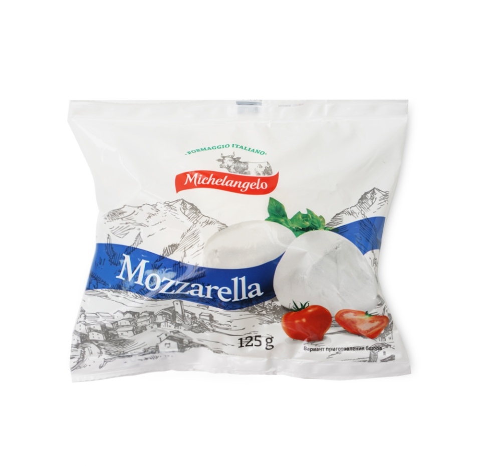 

Сыр мягкий Michelangelo моцарелла 46%, бзмж 125 г
