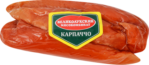 

Карпаччо сырокопченое Великолукский Мясокомбинат вес