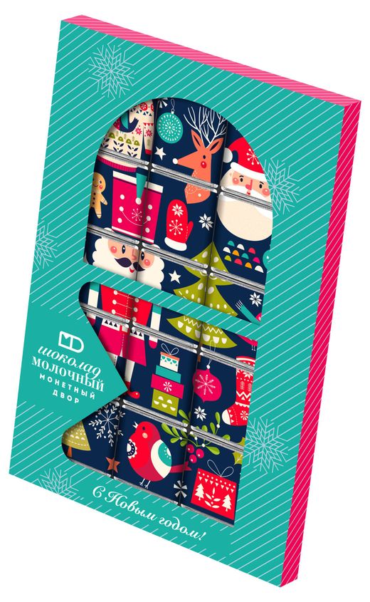 

Шоколад Монетный двор Новый Год Щелкунчик молочный порционный 75 г дизайн упаковки в ассортименте 1 шт.