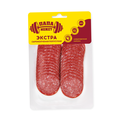Колбаса сырокопченая Папа может Экстра нарезка 100 г