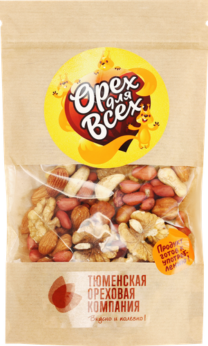 

Смесь ореховая ОРЕХ ДЛЯ ВСЕХ необжаренная, 150г