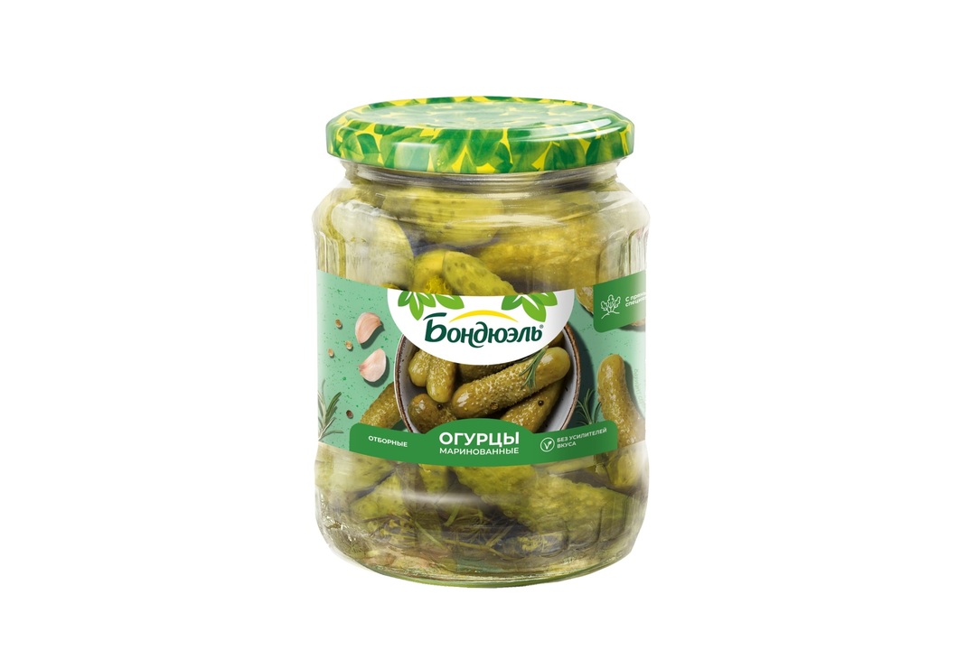 

Огурцы Бондюэль маринованные 680 г