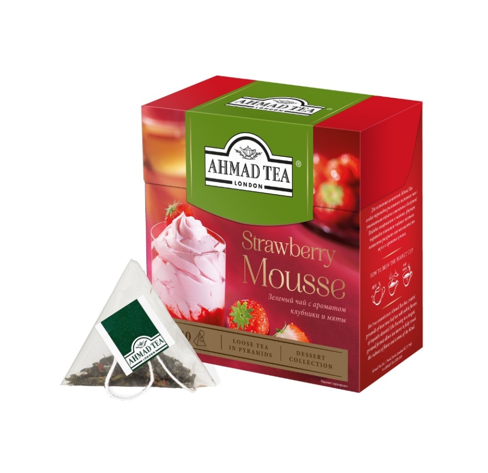 

Чай зеленый Ahmad Tea Клубничный Мусс 20 шт. x 1.8 г