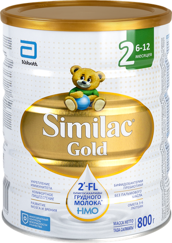 

Сухая молочная смесь Similac Комфорт 2 с 6 до 12 месяцев для детей с коликами и запорами 750 г