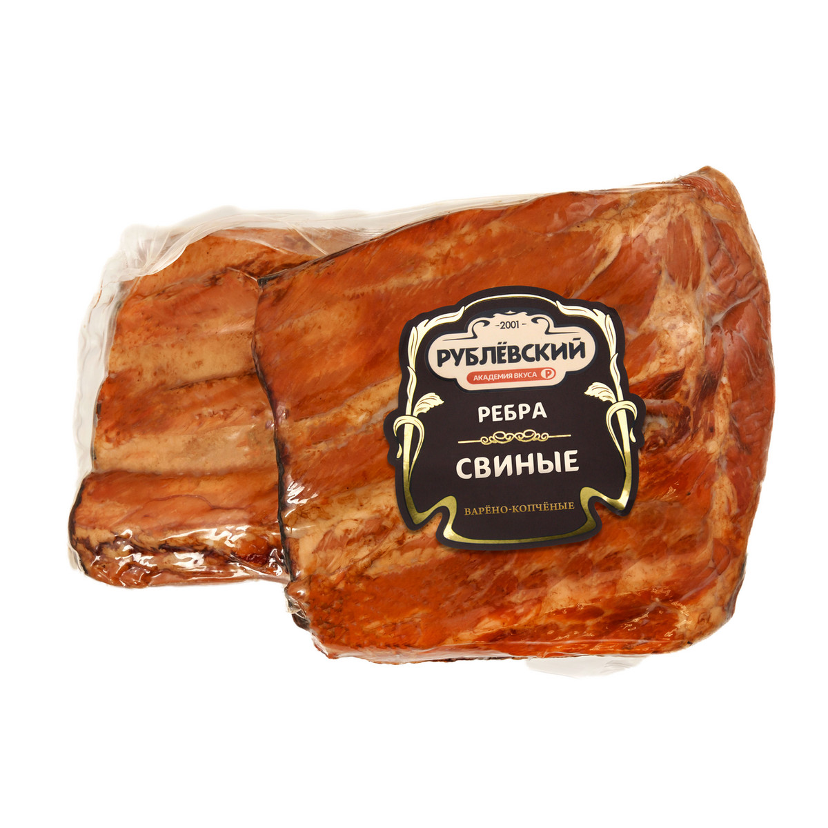 

Ребра свиные Рублевский варено-копченые вес
