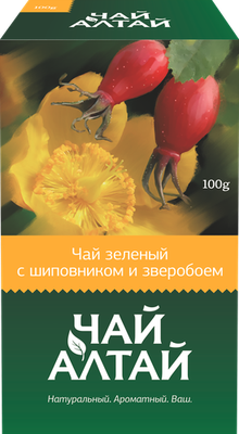 Чай зеленый Чай Алтай с шиповником и зверобоем 100 г