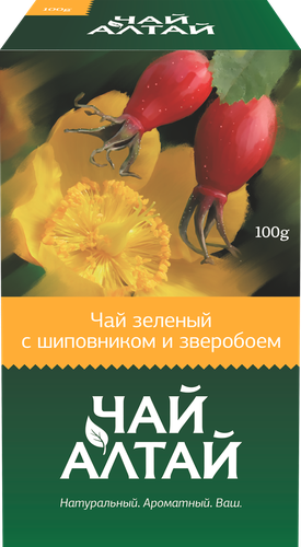 

Чай зеленый Чай Алтай с шиповником и зверобоем 100 г