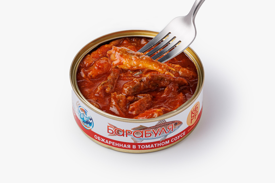 

Барабуля Курильский берег обжаренная в томатном соусе 240 г