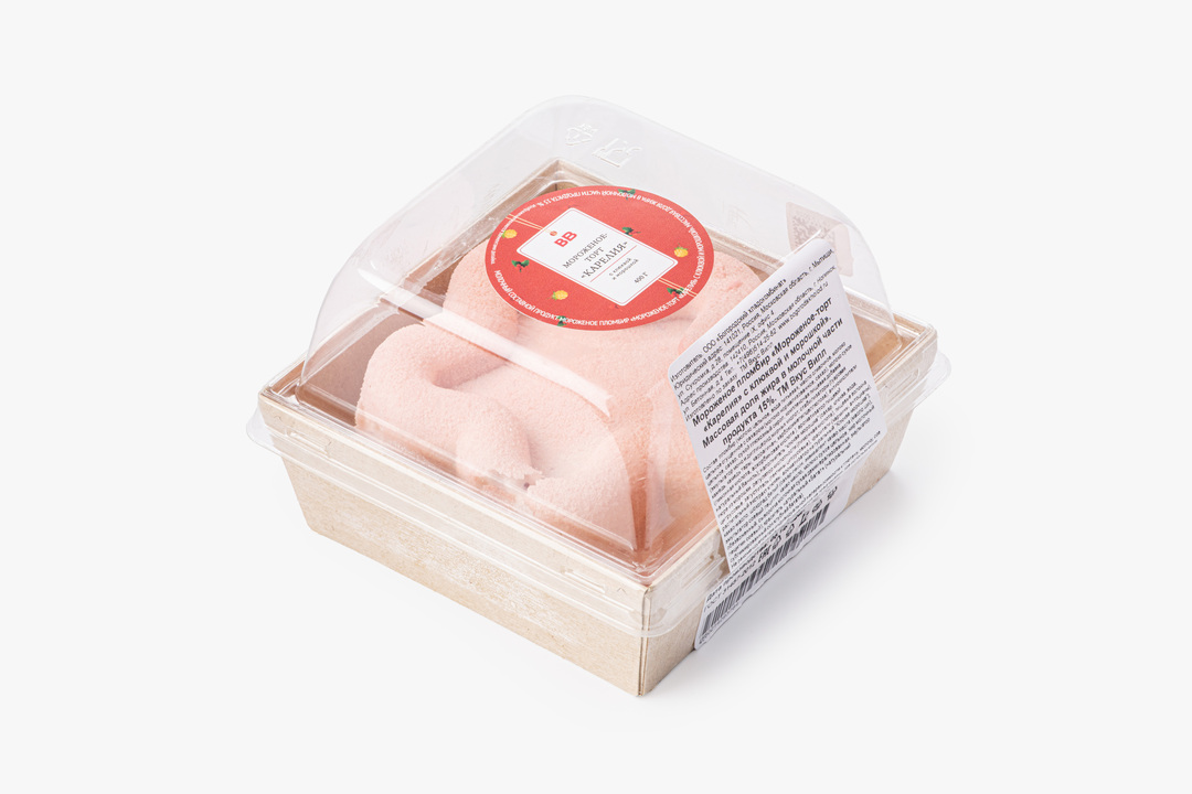 

Мороженое-торт ВкусВилл Карелия с клюквой и морошкой 400 г