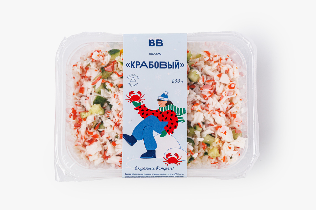

Салат ВкусВилл Крабовый 600 г