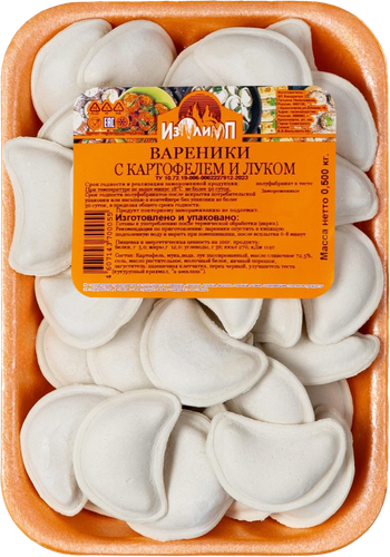 

Вареники ИзОлимп с картофелем и луком 500 г