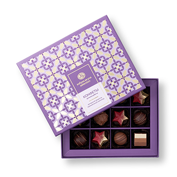 

Коллекция шоколадных конфет Азбука Вкуса Selection Праздничная 12 шт. 165 г