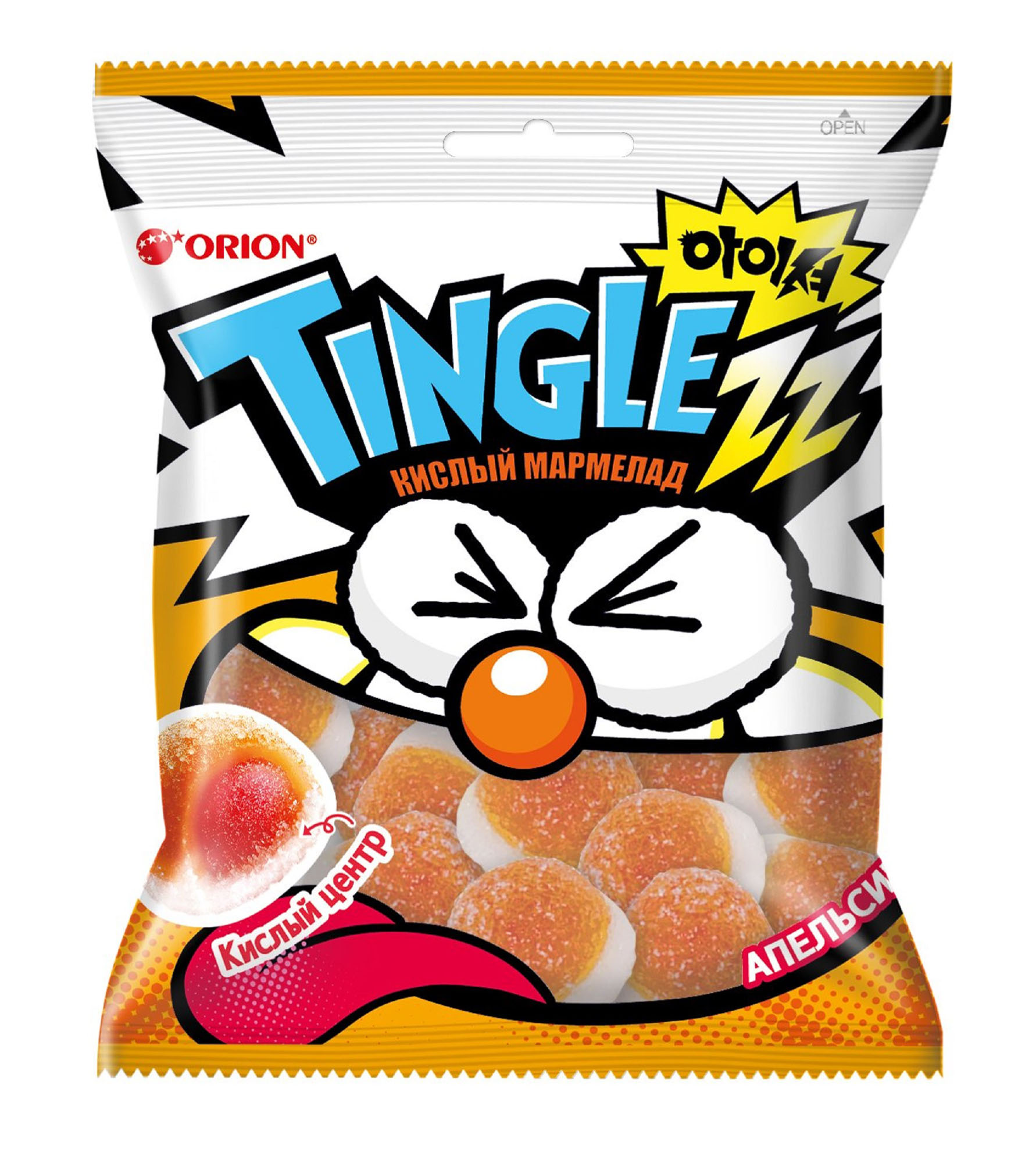 

Мармелад Жевательный Orion Tinglezz со вкусом апельсина 75 г