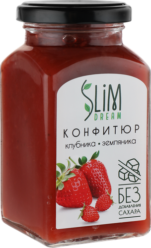 

Конфитюр Slim Dream клубнично-земляничный без добавления сахара 300 г