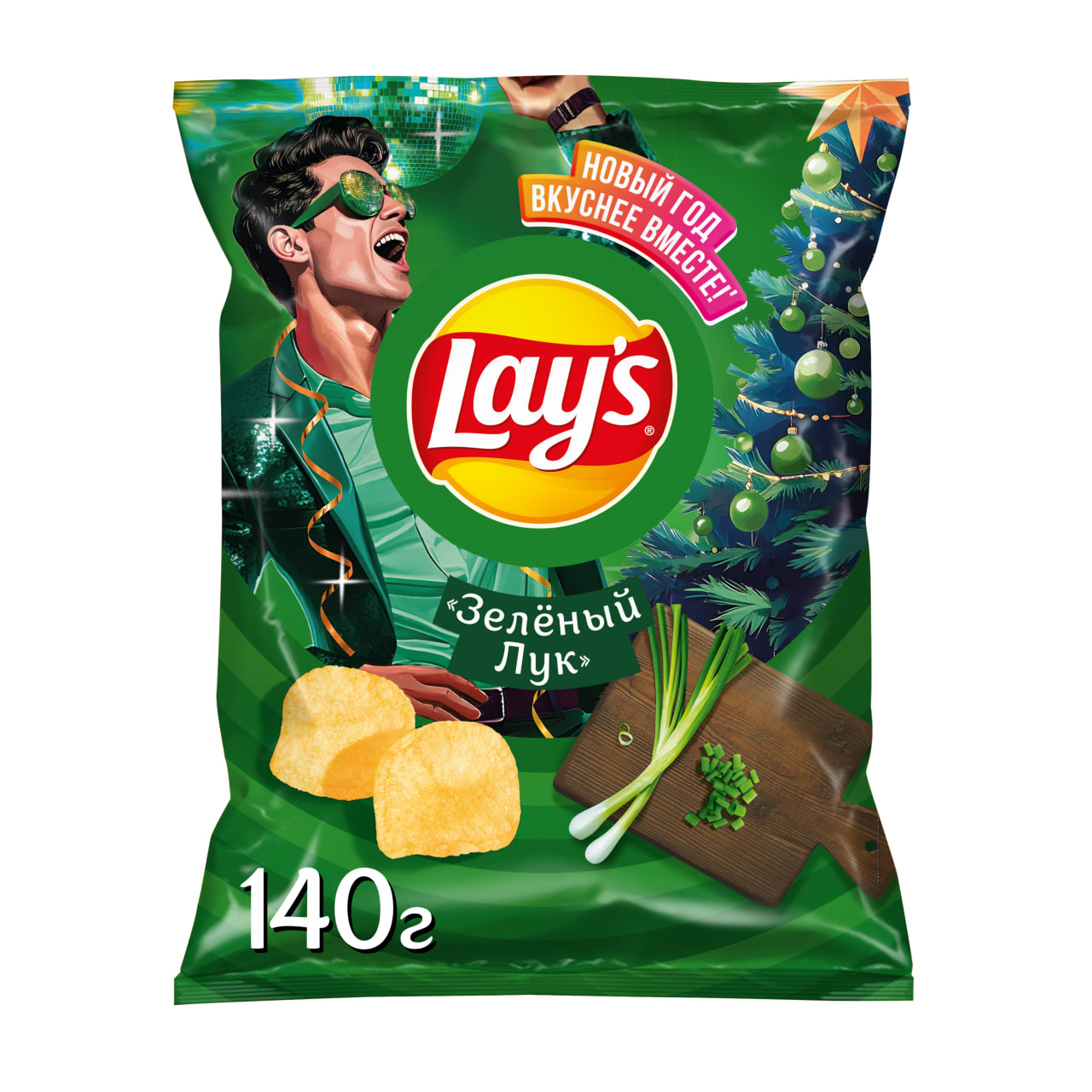 

Чипсы картофельные Lay's Зеленый лук 140 г