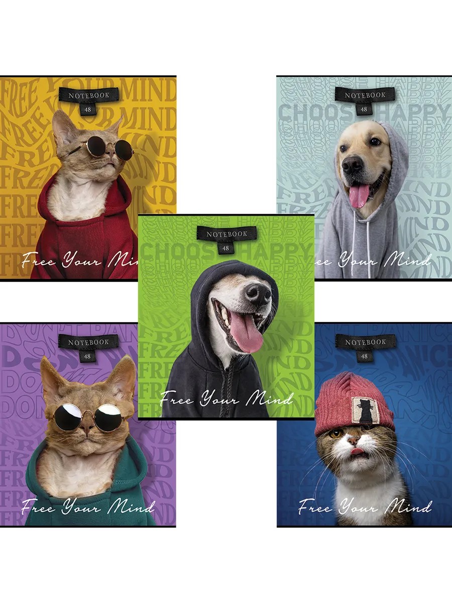 

Тетрадь ПЗБМ Свобода мысли А5 48 листов в клетку 1 шт. дизайн в ассортименте