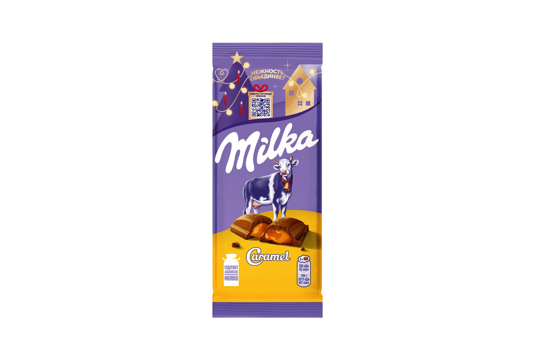 

Шоколад молочный Milka с карамельной начинкой 90 г