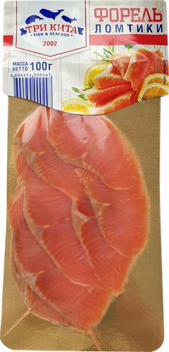 

Форель соленая Три кита ломтики 100 г