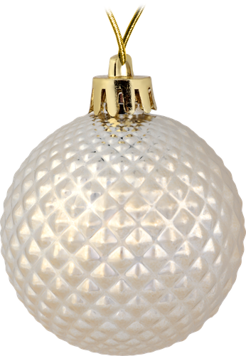 

Набор новогодних шаров Homeclub кремовый 6 см 16 шт.