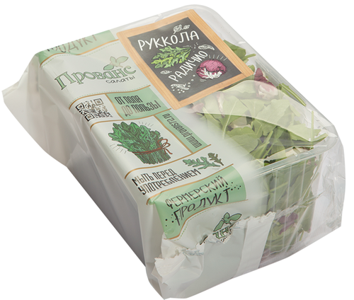 

Смесь салатная Прованс Руккола и Радичио 125 г