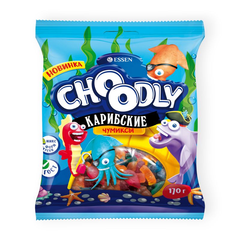 

Жевательный мармелад Choоdly карибские чумиксы 170 г