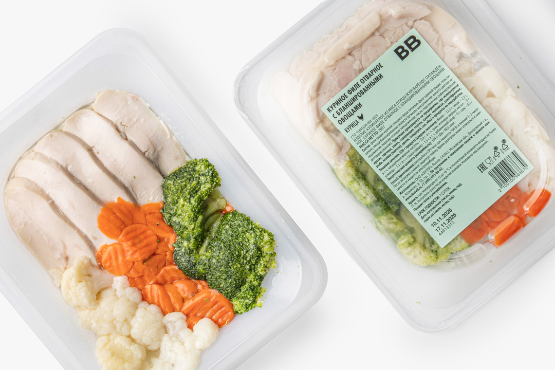 

Куриное филе ВкусВилл отварное с бланшированными овощами 280 г