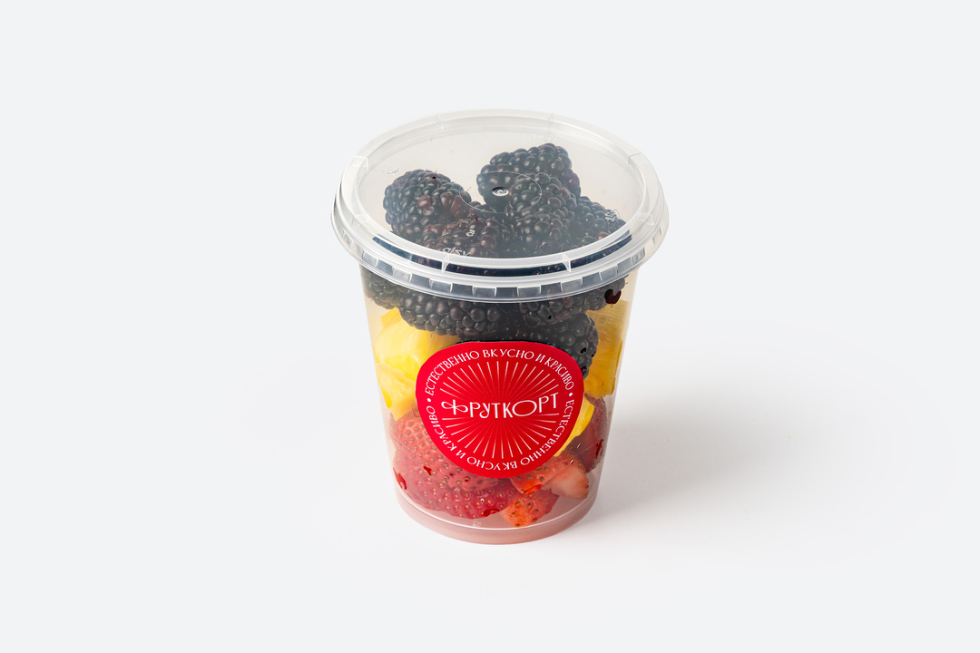 

Фруктовый микс Фруткорт: клубника, ананас, ежевика 210 г