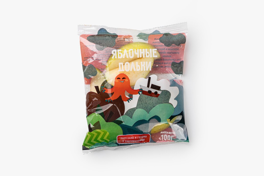 

Яблоки ВкусВилл свежие резаные 100 г