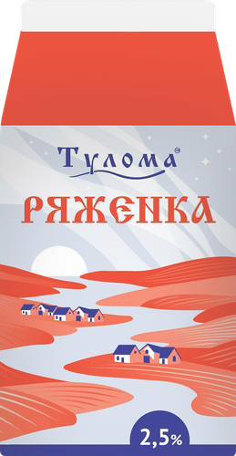 

Ряженка Тулома 2.5% без змж 500 г