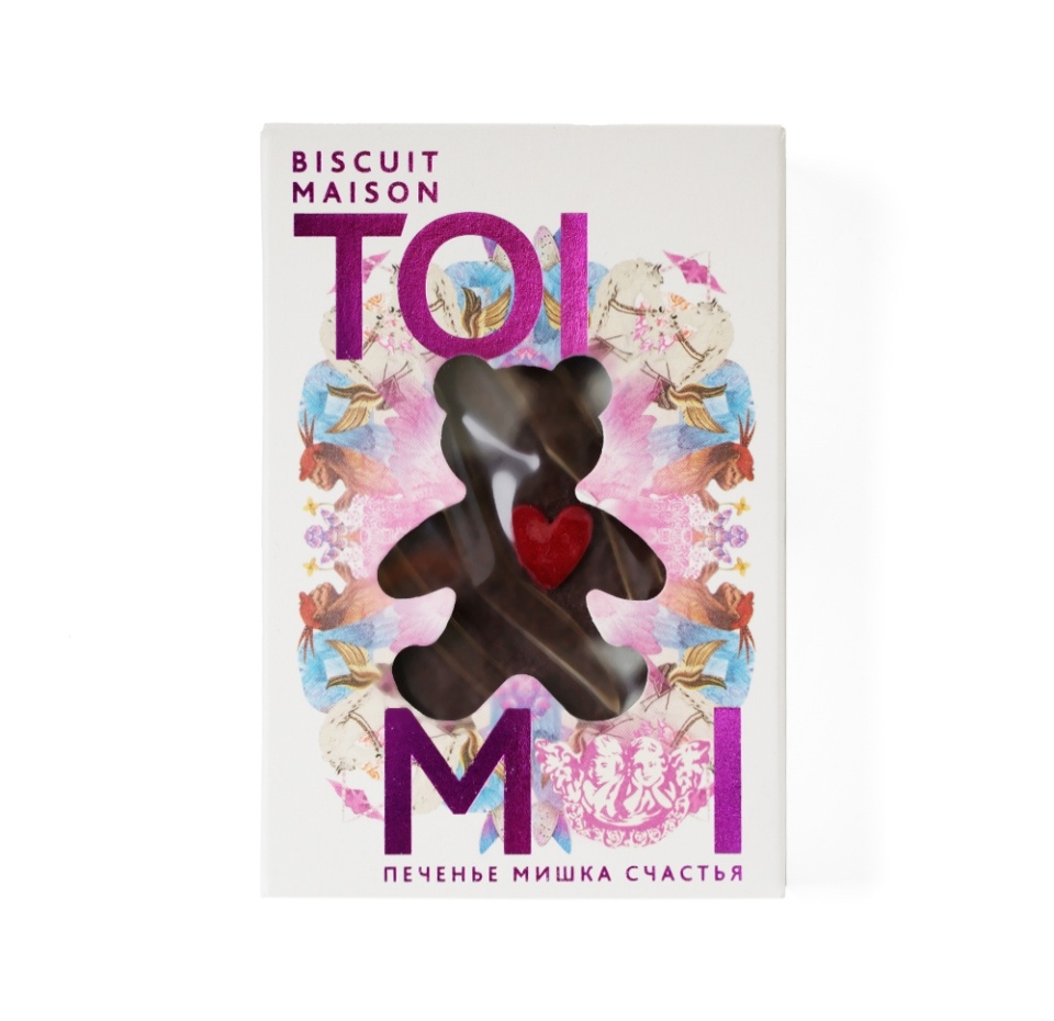 

Печенье "Счастье. Шоколадный мишка с ганашем" из светлого шоколада