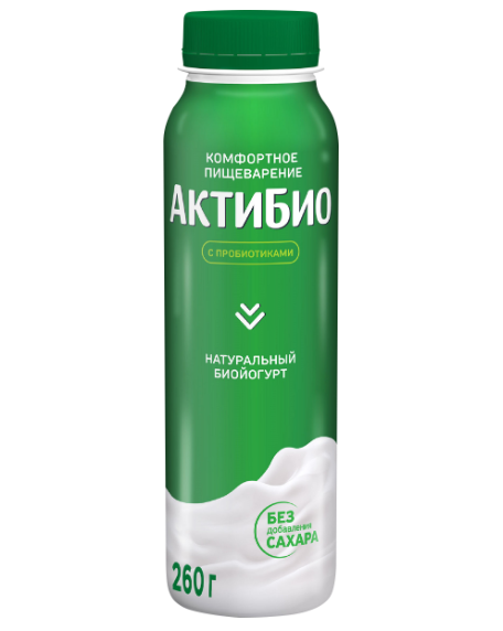 

Биойогурт АктиБио Комфортное пищеварение Actiregularis 1.8% 260 г