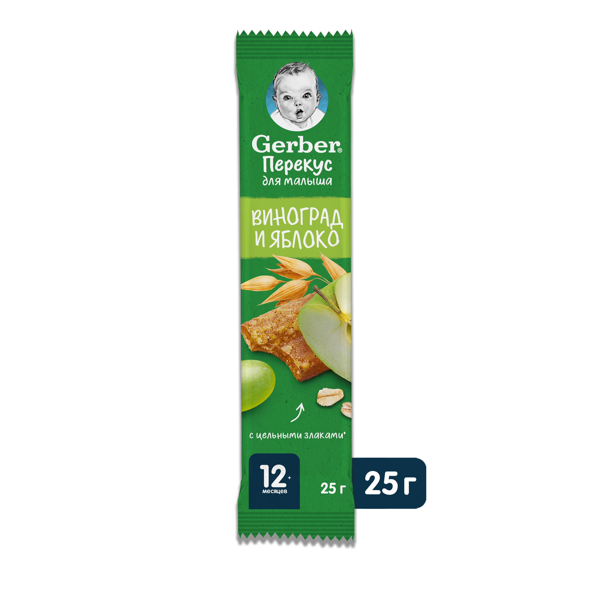 

Батончик фруктово-злаковый Gerber Grain&Grow Виноград-яблоко 25 г