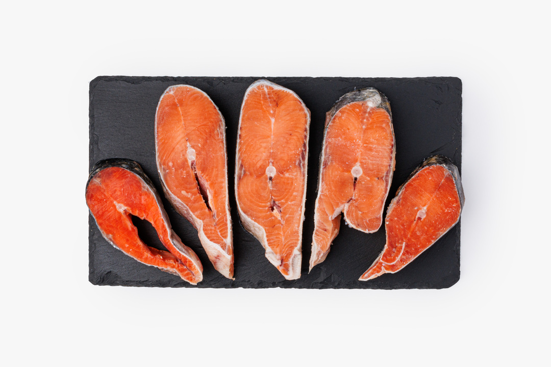 

Кета стейк замороженный вес