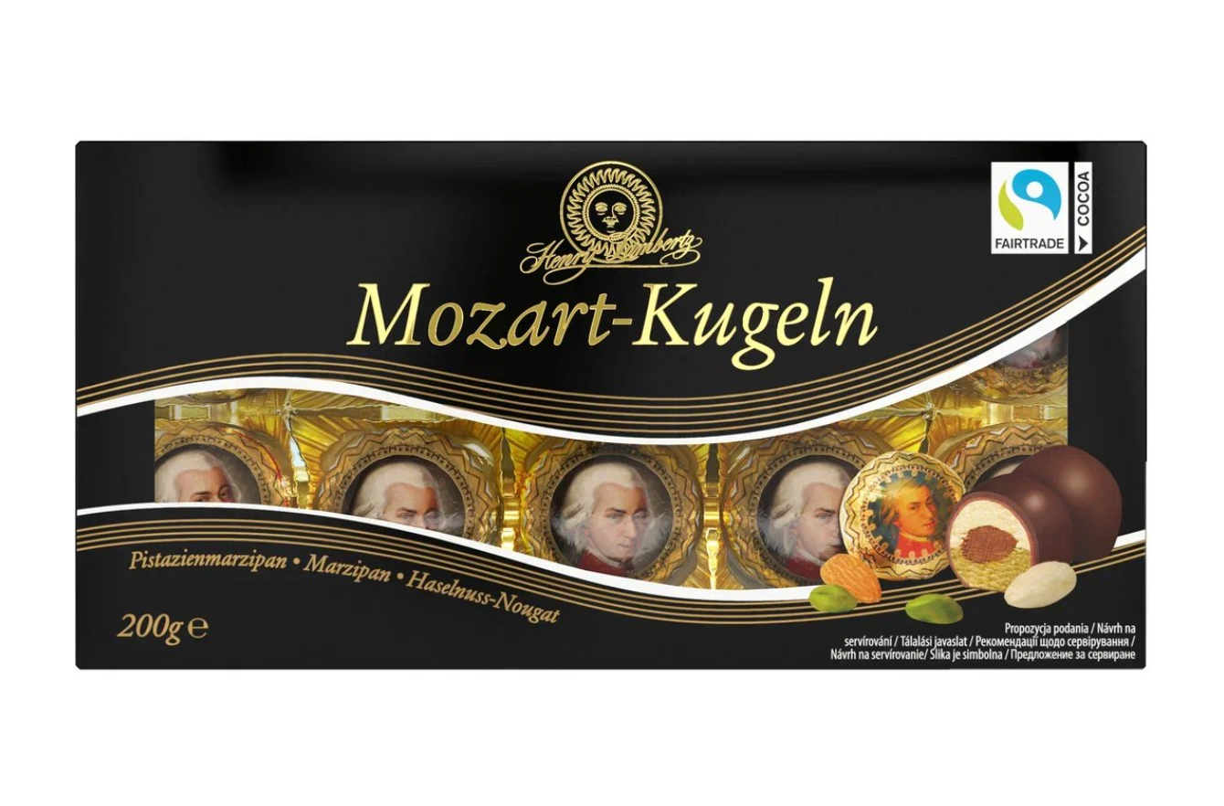 

Конфеты Henry Lambertz с марципаном фисташкой и нугой покрытые молочным и тёмным шоколадом 200 г