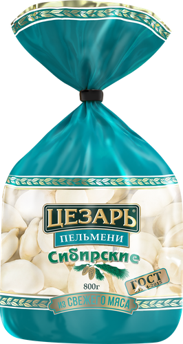 

Пельмени Цезарь Сибирские ГОСТ 800 г
