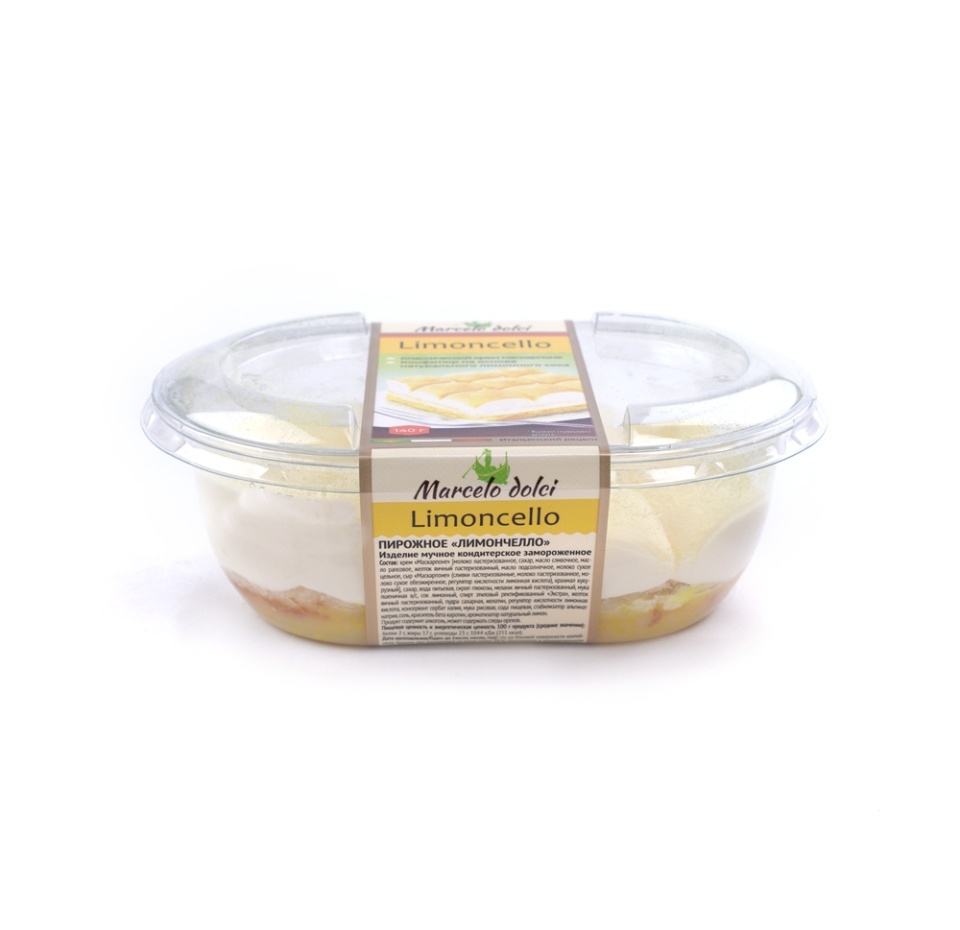 

Пирожное Marcelo Dolci Лимончелло 140 г