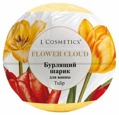 Шар бурлящий для ванны L'Cosmetics Flower Сloud тюльпаны 160 г