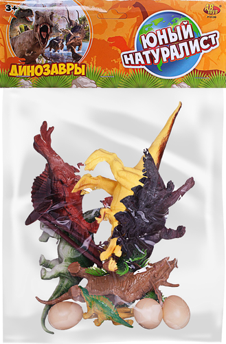 

Игрушки ABToys Юный натуралист. Фигурки динозавров, с аксесcуарами