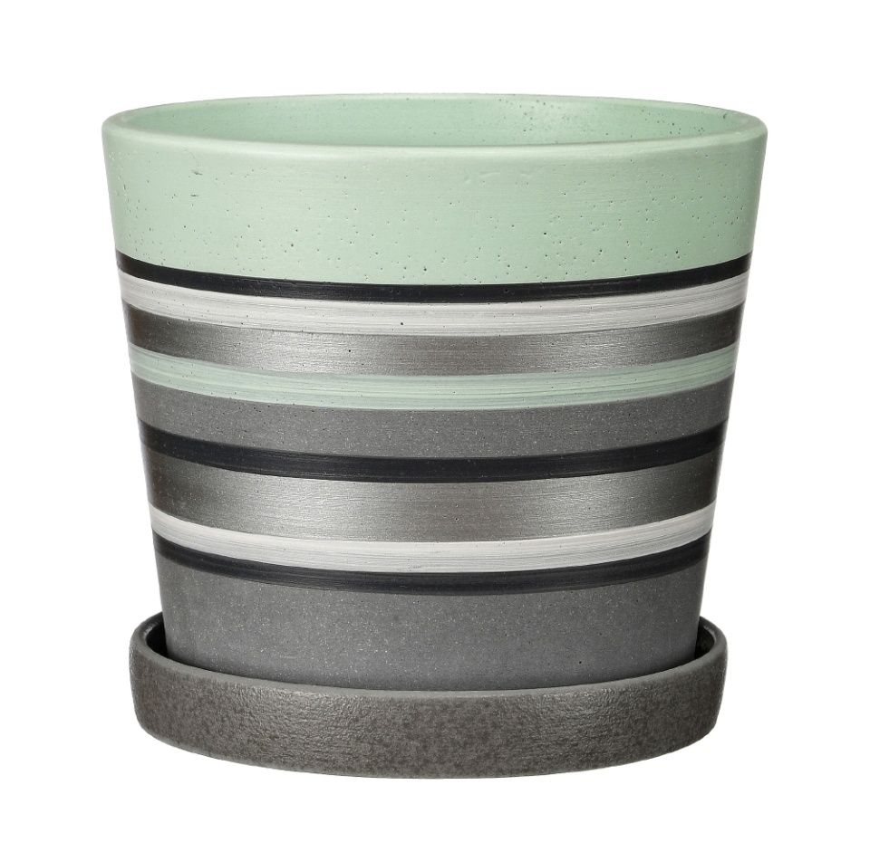 

Горшок Композит с поддоном Гренландия бирюзовый конус № 3