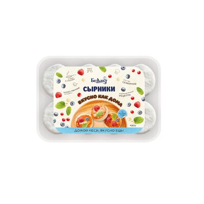П/ф творож Беллакт Сырники замор 5% 480г плм уп