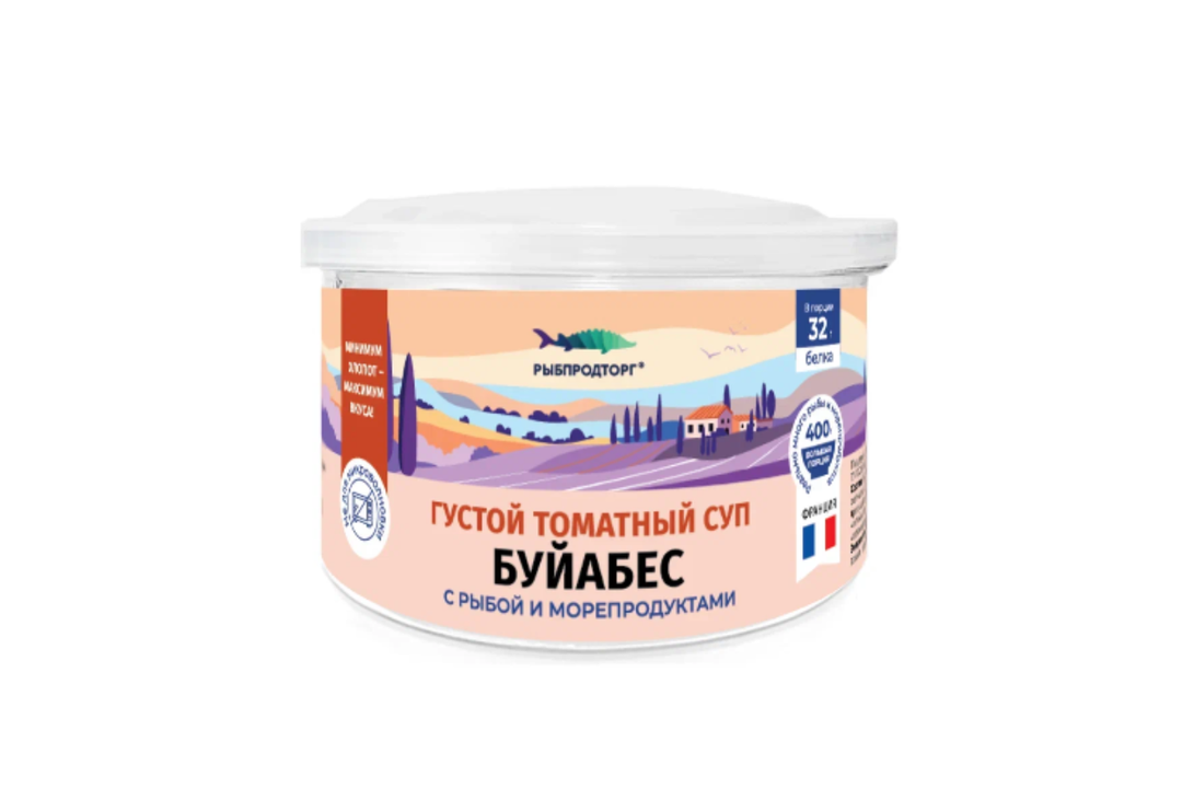 

Суп Рыбпродторг Буйабес замороженный 400 г
