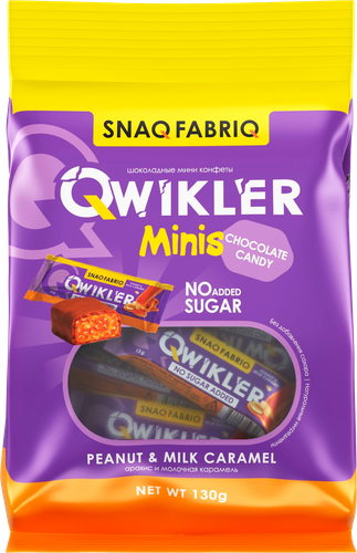 

Батончик Snaq Fabriq Qwikler Minis Мягкий грильяж с арахисом 130 г