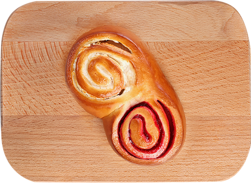 

Булочка Дуэт творожно-вишневая 140 г