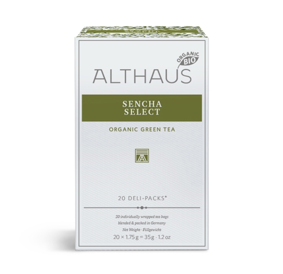 

Чай зеленый Althaus Изысканная сенча 20 пак. 35 г