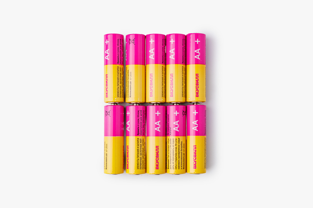 

Батарейки ВкусВилл щелочные АА 10 шт.