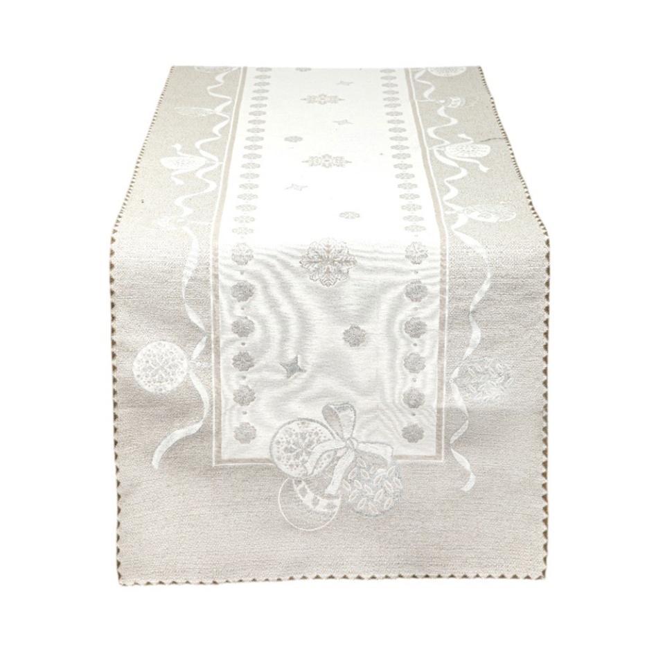 

Салфетка гобеленовая «Чик Фиокко» бежевая, Vingi Ricami, 45х140 см, 1 шт