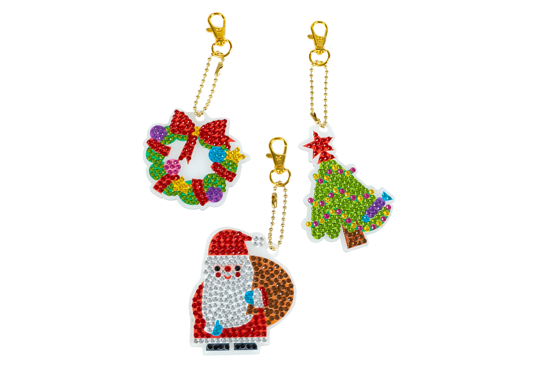 

Набор для творчества Bondibon Алмазная мозаика 7 брелоков С новым годом!